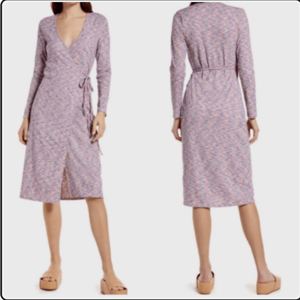 Lisa Says Gah! Wrap Dress in Purple, NWT